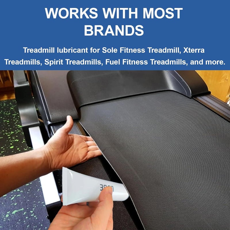 GGTE Fitness Treadmill Tube of Tread Belt Deck Lube for Spirit Sole Fitness Treadmill, Silicone Lubricant Oil Maintenance Lubricant p/n N020001, with Cleaning Cloth and Brush (1 Pack) - Image 4